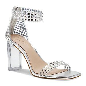 I.N.C. International Concepts MAKENNA Two-Piece Heel Clear Ankle Strap Sandals